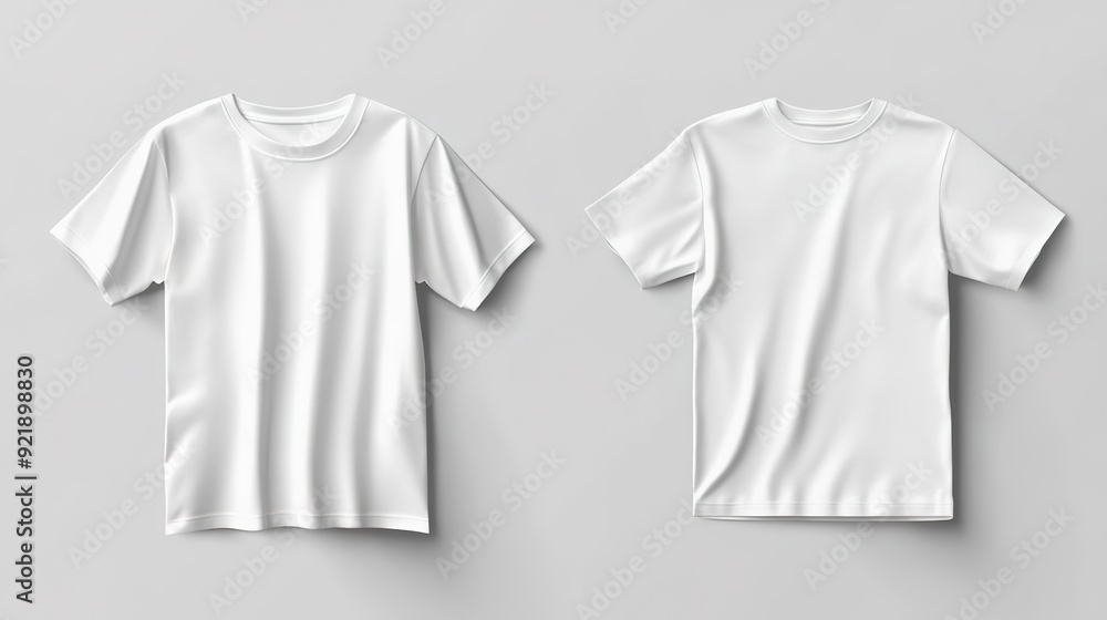 Double-Sided White Shirt Art Vector Print Template Mockup: Versatile Design for Front and Back Customization Double-Sided White Shirt Art Vector Print Template Mockup: Versatile Design for Front and Back Customization