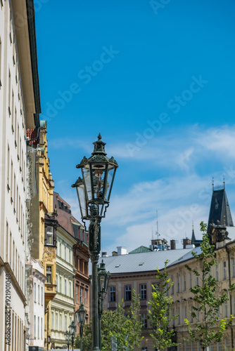 Photography Prague, Czech Republic - August 9, 2024: View at the Ovocny trh square in summer
