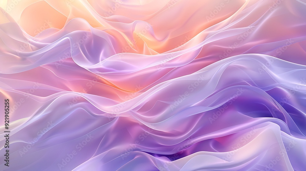 Abstract pastel waves, gentle curves in shades of lavender, mint, and peach, flowing and seamless, hd quality, light and ethereal feel, smooth blending. --ar 16:9 --v 6.0 --s 250 --style raw Abstract pastel waves, gentle curves in shades of lavender, mint, and peach, flowing and seamless, hd quality, light and ethereal feel, smooth blending. --ar 16:9 --v 6.0 --s 250 --style raw