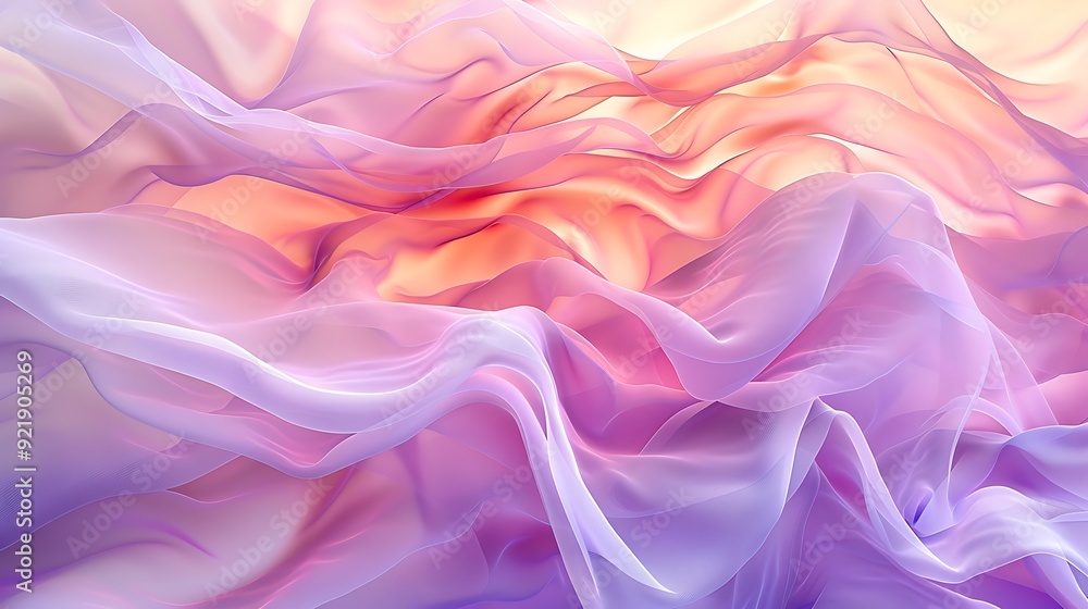 Abstract pastel waves, gentle curves in shades of lavender, mint, and peach, flowing and seamless, hd quality, light and ethereal feel, smooth blending. --ar 16:9 --v 6.0 --s 250 --style raw Abstract pastel waves, gentle curves in shades of lavender, mint, and peach, flowing and seamless, hd quality, light and ethereal feel, smooth blending. --ar 16:9 --v 6.0 --s 250 --style raw