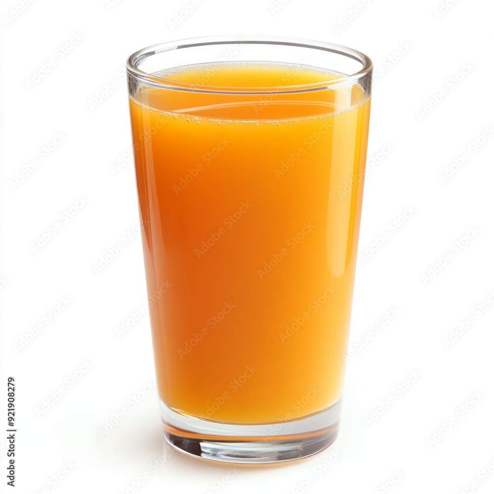 Close up of Glass of fresh juice on an isolated white background Close up of Glass of fresh juice on an isolated white background