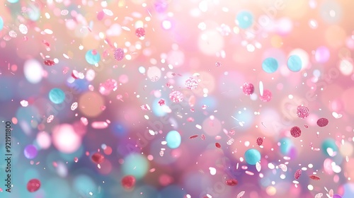 Pastel confetti dots, tiny and scattered, delicate shades of pink, mint, and lavender, on a soft background, high-definition quality, ethereal and airy feel. --ar 16:9 --v 6.0 --s 250 --style raw