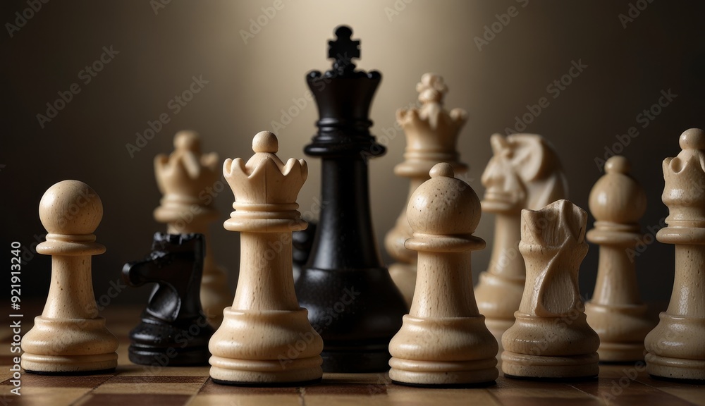 Strategic Chess Pieces Arrangement Strategic Chess Pieces Arrangement