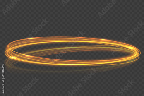 Neon ring. Glowing circle. Glow effect. Round light frame. abstract light lines of movement and speed. Abstract light lines of movement and speed. light green ellipse.