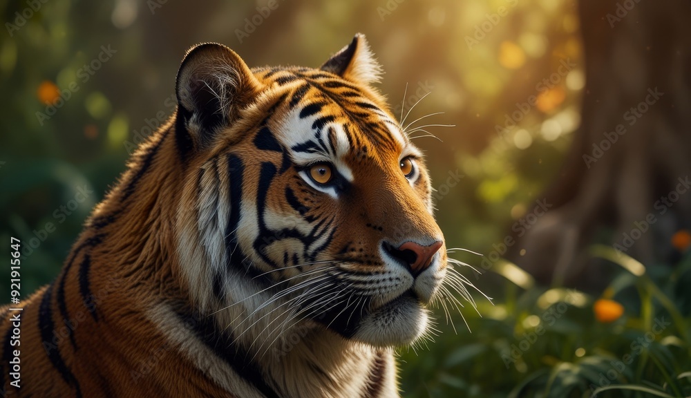 Obraz premium Majestic Tiger in Natural Habitat