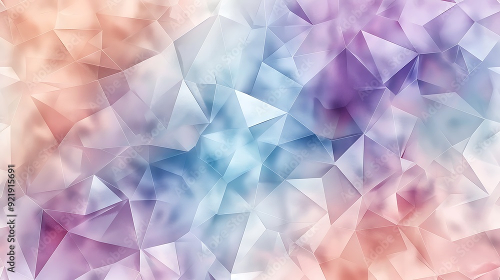 Pastel triangles in random arrangement, soft hues of lavender, mint, and peach, geometric and abstract, hd quality, light and airy feel, whimsical design. --ar 16:9 --v 6.0 --s 250 --style raw Pastel triangles in random arrangement, soft hues of lavender, mint, and peach, geometric and abstract, hd quality, light and airy feel, whimsical design. --ar 16:9 --v 6.0 --s 250 --style raw