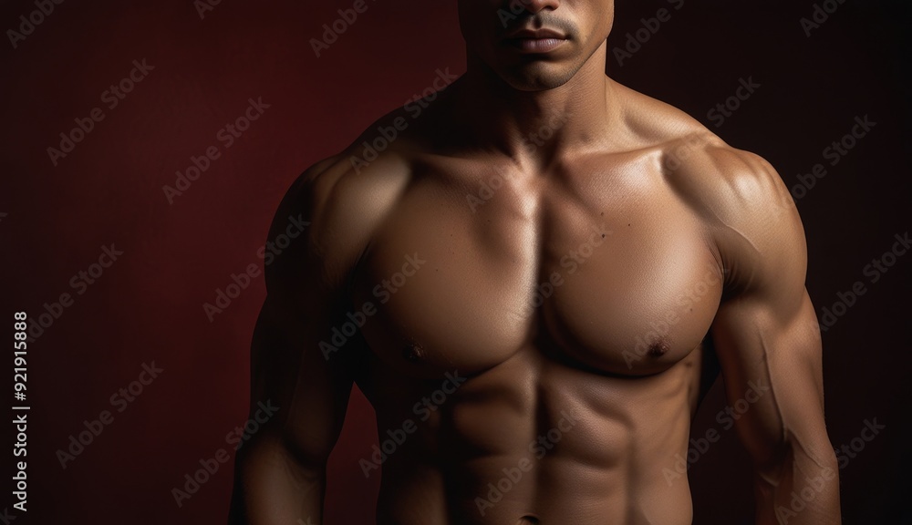 Powerful Muscular Male Portrait Powerful Muscular Male Portrait
