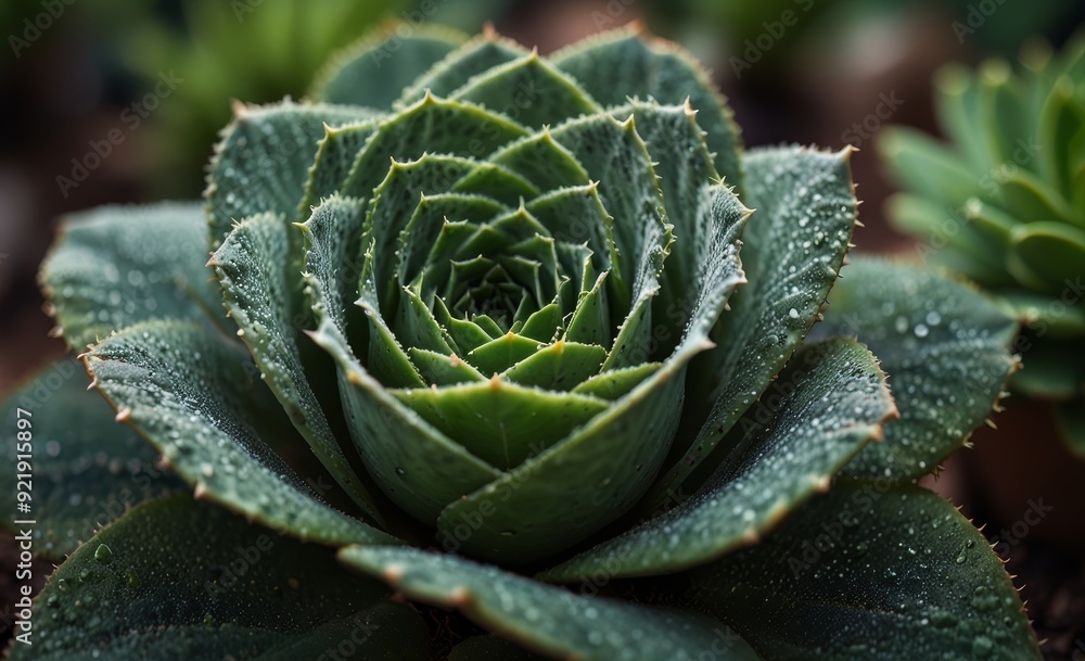 Vibrant Green Succulent Close-Up Vibrant Green Succulent Close-Up