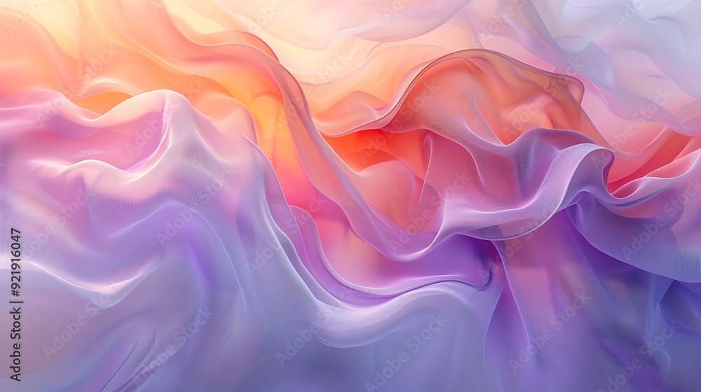 Pastel wavy lines, abstract design with hues of peach, mint, and lavender, flowing and smooth, high-definition quality, dreamy and light atmosphere, seamless transitions. --ar 16:9 --v 6. Pastel wavy lines, abstract design with hues of peach, mint, and lavender, flowing and smooth, high-definition quality, dreamy and light atmosphere, seamless transitions. --ar 16:9 --v 6.