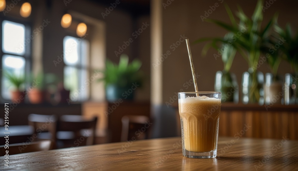 Refreshing Glass of Iced Coffee Refreshing Glass of Iced Coffee