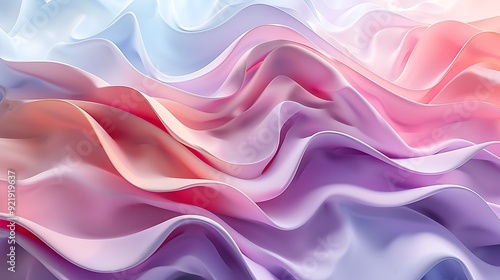 Wavy lines in pastel hues, abstract design with shades of pink, mint, and lavender, flowing and seamless, high-definition quality, dreamy and calming feel. --ar 16:9 --v 6.0 --s 250 --style raw