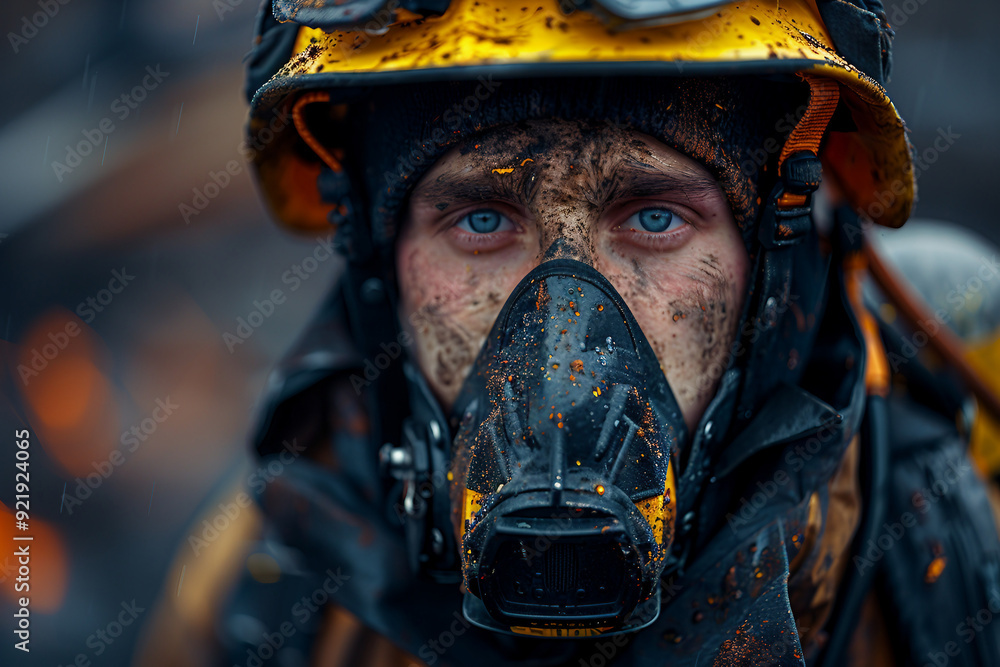 AI generated portrait photo of person in uniform rescue service AI generated portrait photo of person in uniform rescue service