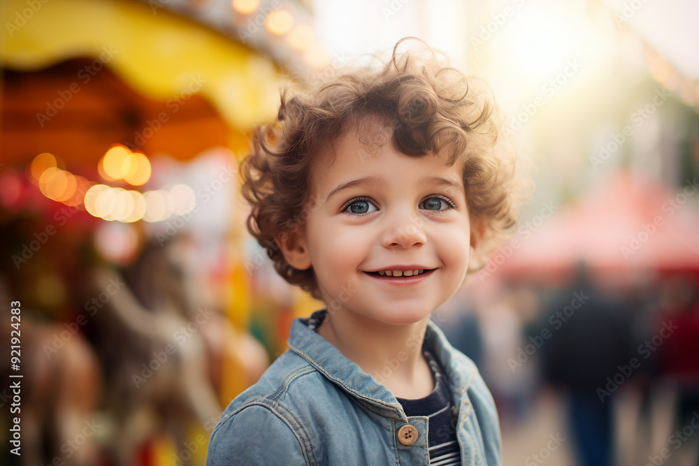 Family time children kids youth people friends spending time at season fairground amusement park, Generative AI Family time children kids youth people friends spending time at season fairground amusement park, Generative AI