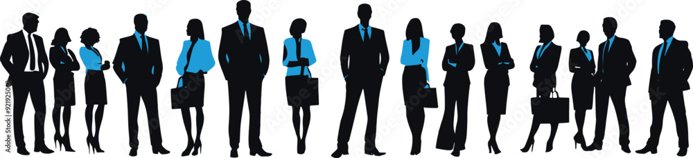 business woman and man silhouette business woman and man silhouette