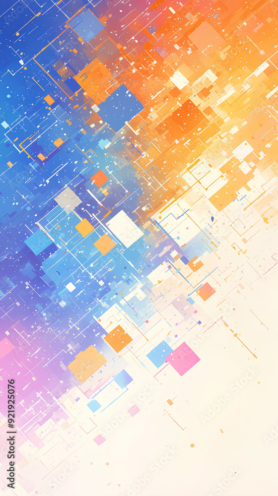 colorful rainbow particle pixelate flakes background colorful rainbow particle pixelate flakes background
