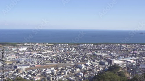 愛宕山展望台から見る延岡市の風景