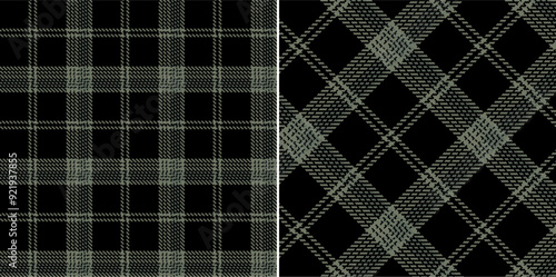 Vector checkered pattern. Tartan, textured seamless twill for flannel shirts, duvet covers, other autumn winter textile mills. Vector Format