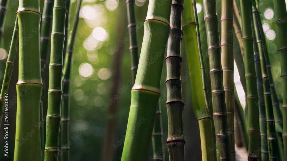 Fototapeta premium Green bamboo forest