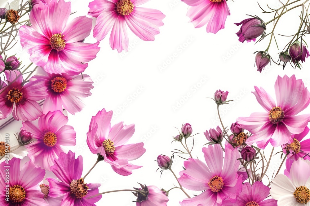 Fototapeta premium Vibrant floral background design