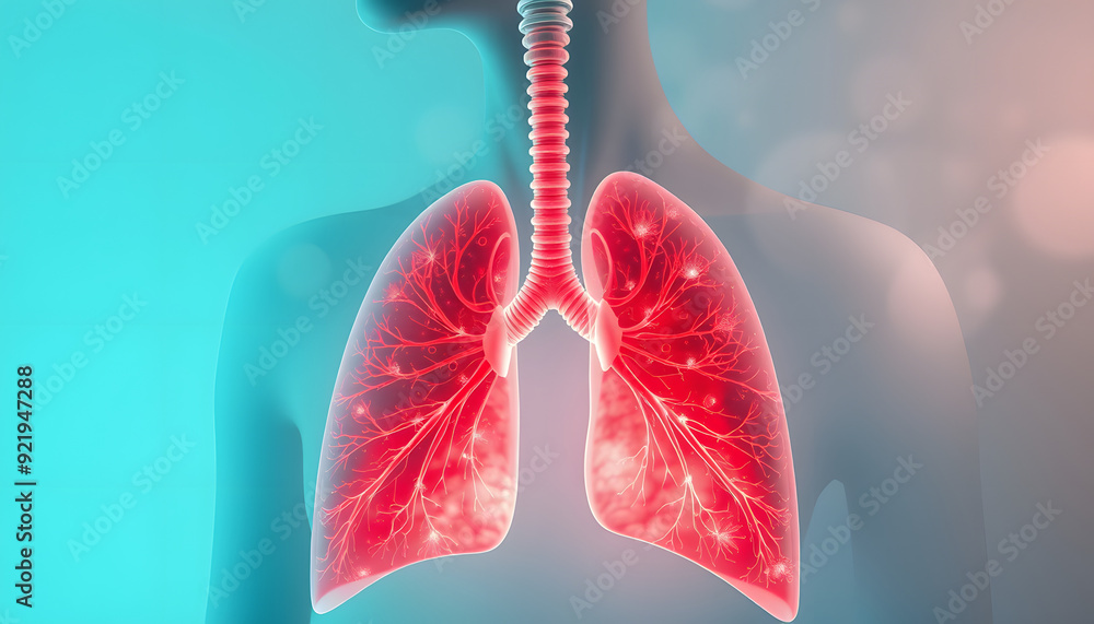 Female patients with respiratory or lung diseases, bad air, dust ...