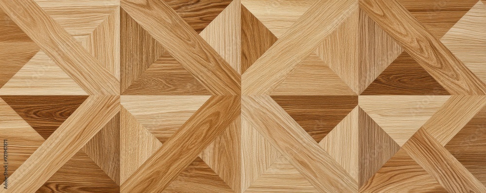 Wooden geometric pattern; natural wood texture; light and dark wood; flooring design; modern interior decor Wooden geometric pattern; natural wood texture; light and dark wood; flooring design; modern interior decor