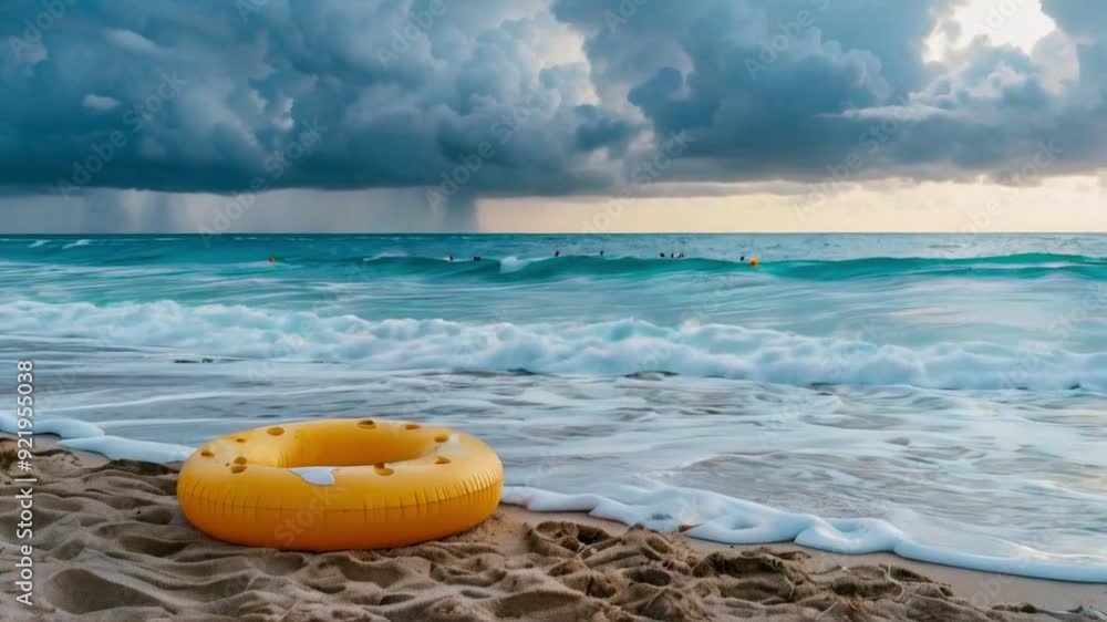 Gloomy Cloudy Day on the Beach, End of the Beach Season, Melancholic and Serene
Gloomy Cloudy Day on the Beach, End of the Beach Season, Melancholic and Serene