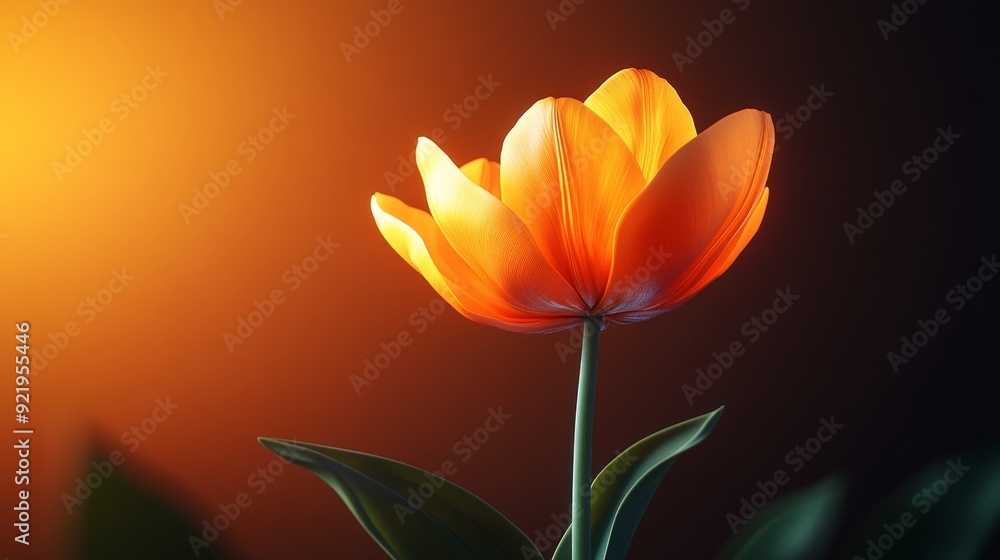 A close up of a flower with a bright orange color A close up of a flower with a bright orange color