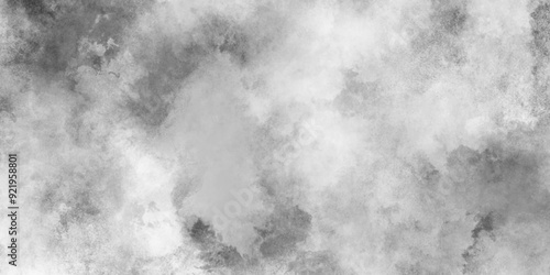 abstract Black grey Sky with white cloud. Abstract background with smoke on white and Fog and smoky effect for photos design.  cracks, scratches, distressed white or grey grunge.	

