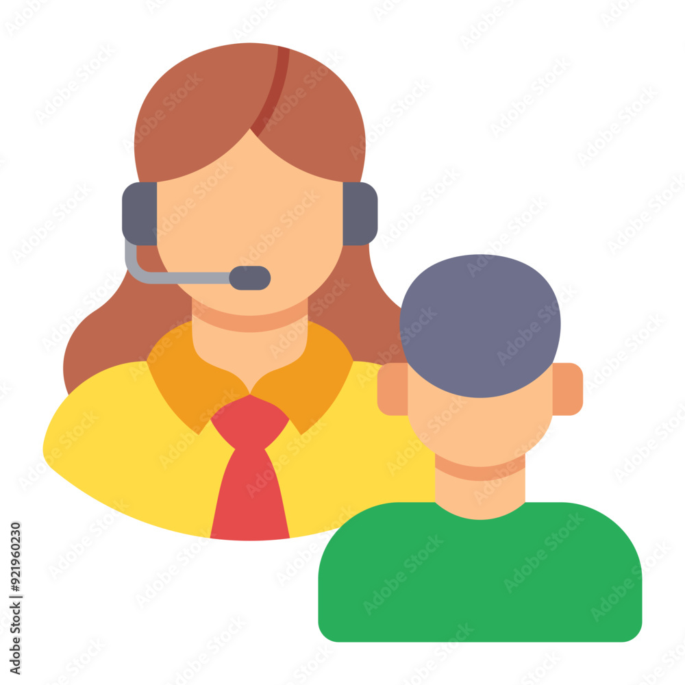 Fototapeta premium Customer support Icon