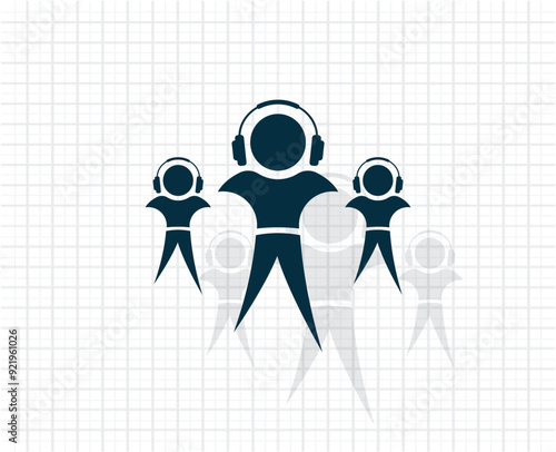 Vector dark color icon with shadow on light checkered background