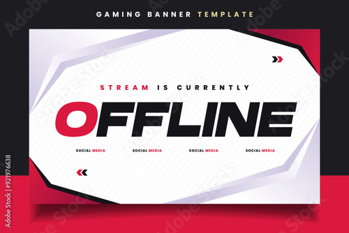 Stream Offline E-sports Gaming Banner Template for Social Media