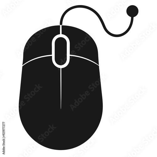 computer mouse on white background