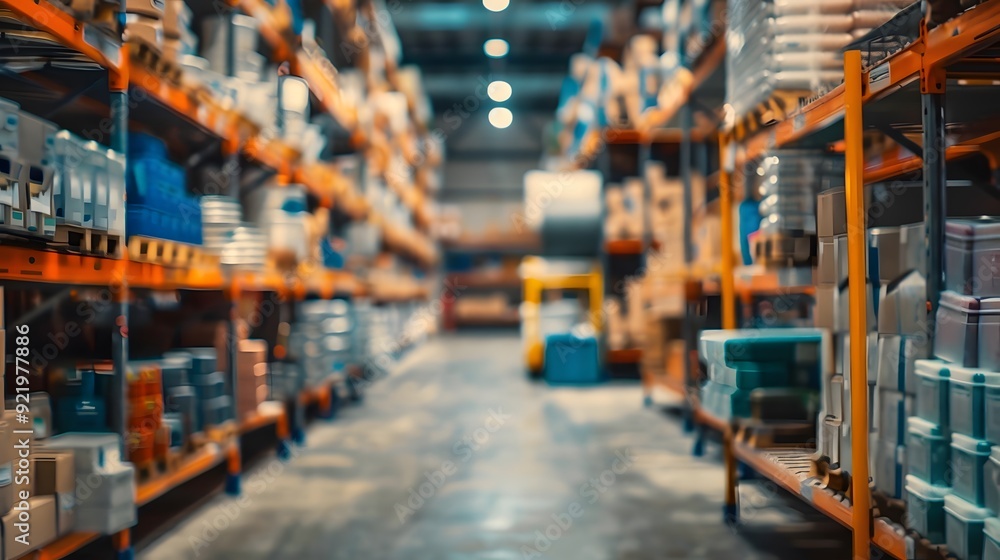 Blurred building material store background Blurred building material store background