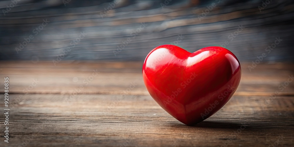 Fototapeta premium Red heart symbolizing support and love, red, heart, love, support, care, compassion, kindness, solidarity, encouragement