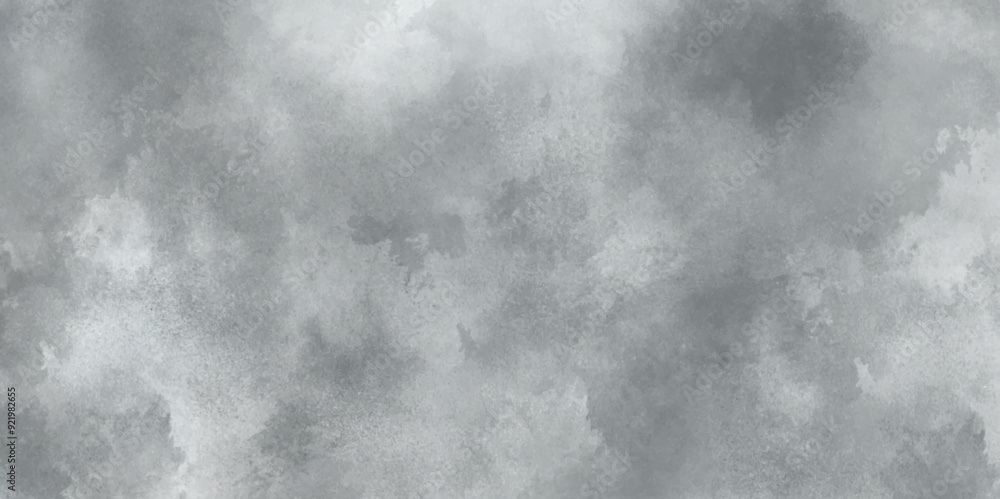 Abstract white and gray isolated cloud cumulus clouds. Gray aquarelle painted realistic fog or mist smoky textured canvas design. White and ash messy wall stucco texture background. Abstract white and gray isolated cloud cumulus clouds. Gray aquarelle painted realistic fog or mist smoky textured canvas design. White and ash messy wall stucco texture background.