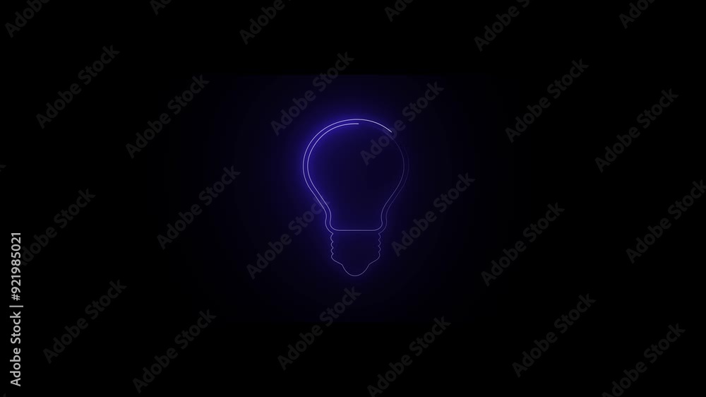 Isolated set electric and fluorescent bulb. Glowing neon bulb with a symbol of future. Light lamp sign icon on black background. Isolated set electric and fluorescent bulb. Glowing neon bulb with a symbol of future. Light lamp sign icon on black background.