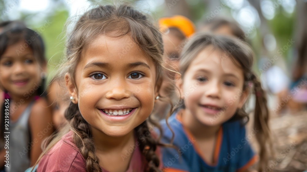 A diverse group of children playing together in a park, illustrating the joy and beauty of multicultural interactions, A diverse group of children playing together in a park, illustrating the joy and beauty of multicultural interactions,