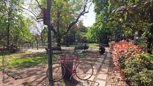 Photographer in Indro Montanelli Gardens photo