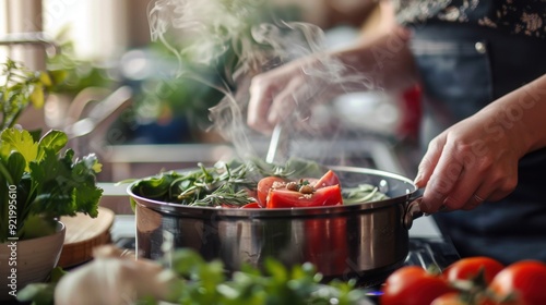 Cooking Meals: The process of preparing and cooking food, creating meals that provide sustenance and enjoyment, using a range of culinary techniques and ingredients. 