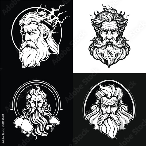 Zeus logo design vector illustration