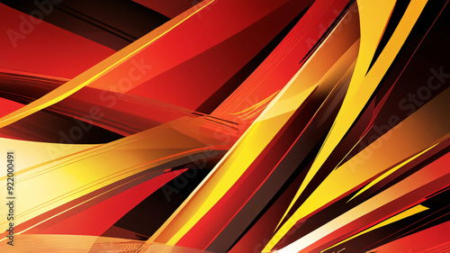 Wallpaper Mural abstract red and yellow background banner design with empty space for wallpaper, poster, cover element Torontodigital.ca
