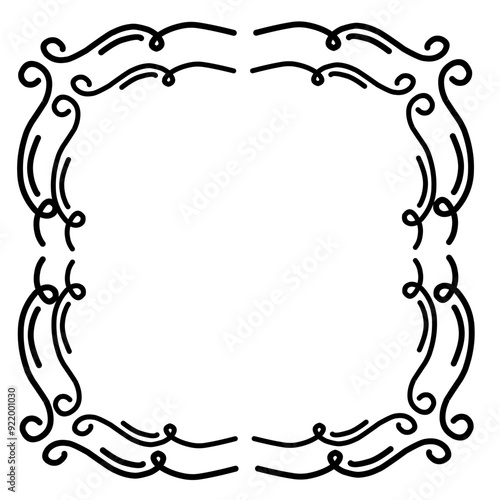 Vintage elegant frames collection. Decorative vintage frames for design. Decorative ornament border frames