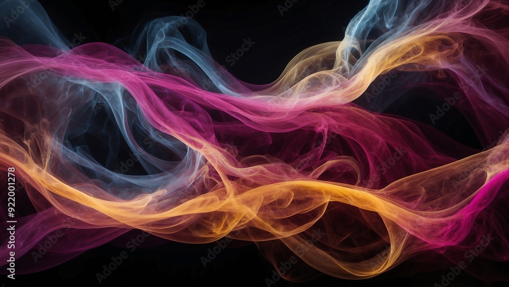 Fototapeta premium abstract background colorful smoke