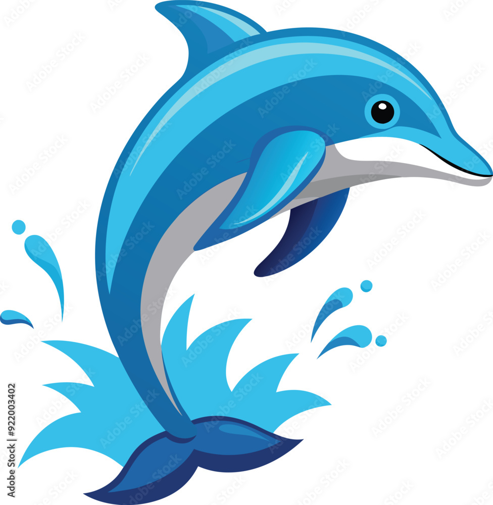 Obraz premium Dolphin Vector Art 