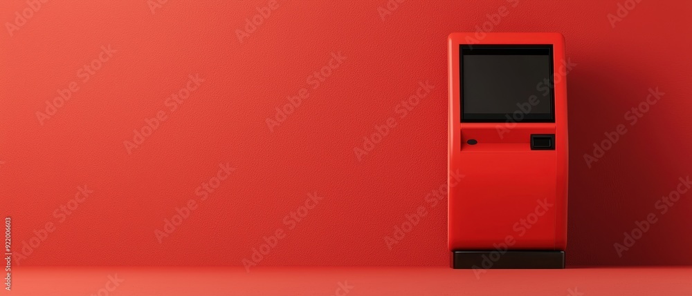 Modern of Minimalist Contemporary Betting Kiosk with Copy Space, Selective Focus. Modern of Minimalist Contemporary Betting Kiosk with Copy Space, Selective Focus.