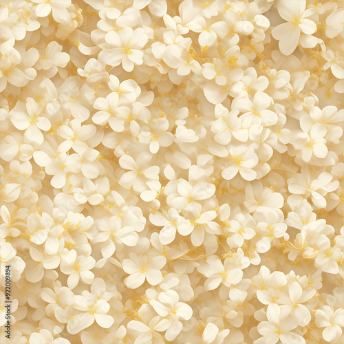 アニメ風のクリーム色のライラックのテクスチャパターン