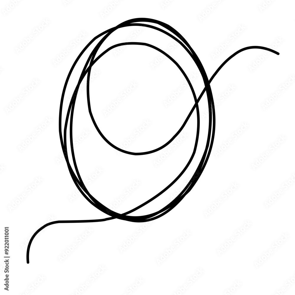 Thread scribble circle frame. Black line abstract scrawl sketch. Vector illustration of chaotic doodle shapes. Thread scribble circle frame. Black line abstract scrawl sketch. Vector illustration of chaotic doodle shapes.