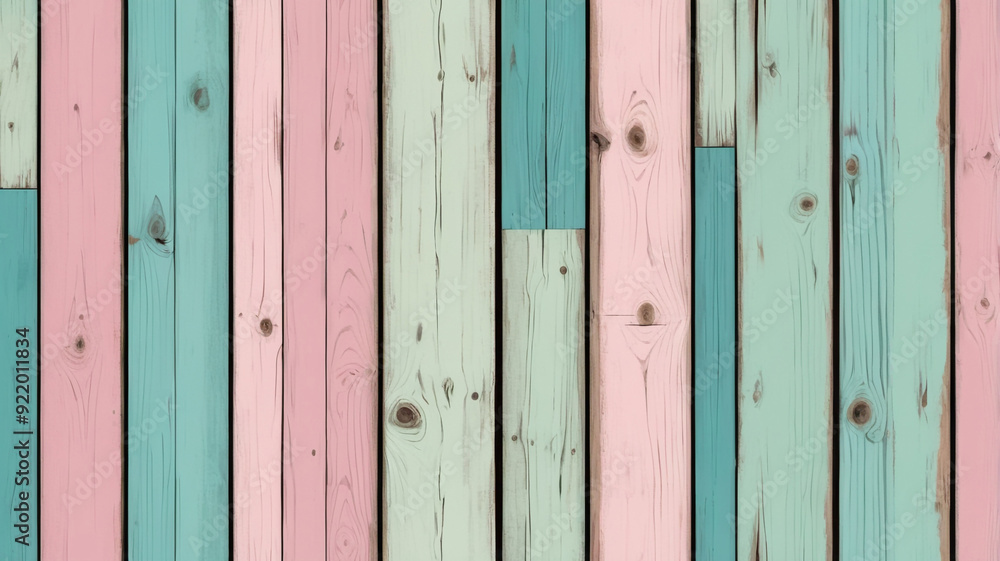 Pastel-Colored Wood Planks Background: Soft, Weathered Texture with Rustic Charm, Harmonized Colors, and Natural Grain Detail in a Calming 3D Rendered Scene Pastel-Colored Wood Planks Background: Soft, Weathered Texture with Rustic Charm, Harmonized Colors, and Natural Grain Detail in a Calming 3D Rendered Scene