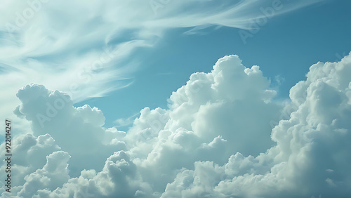 Clouds moving across the sky 