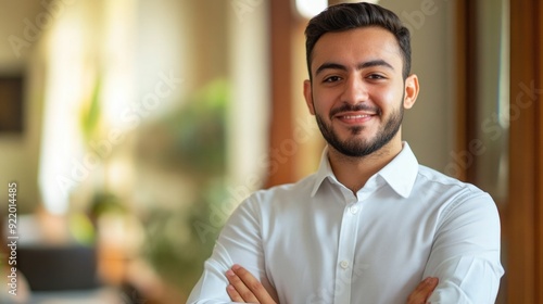 Man Smiling Arms Crossed